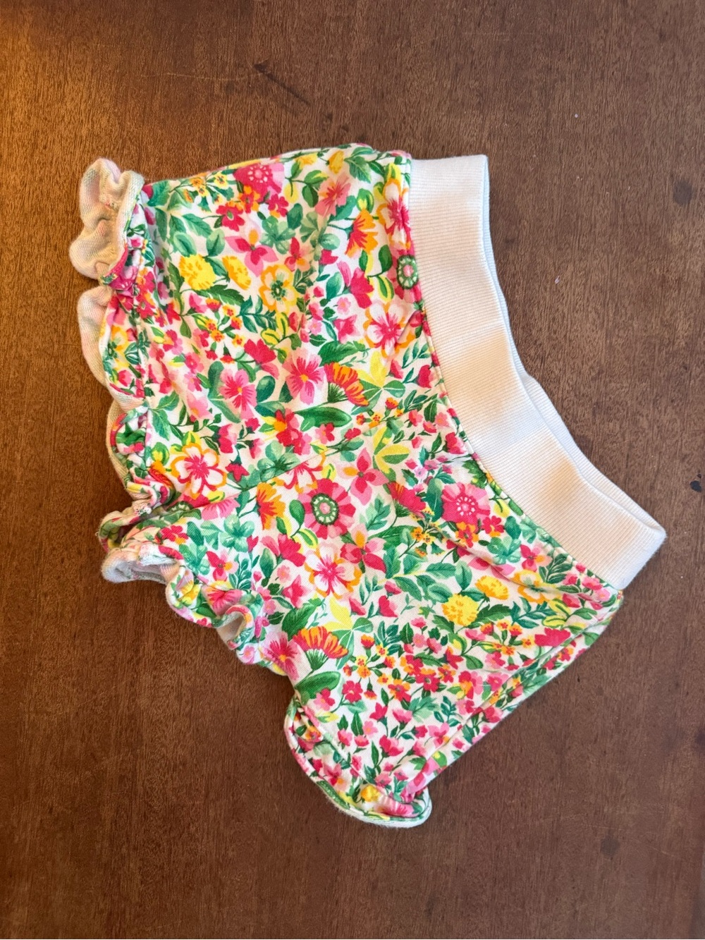 Janie & Jack Floral Ruffle Shorts